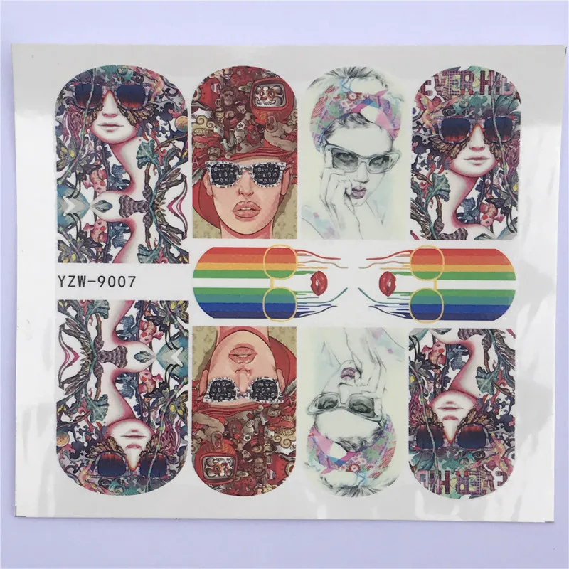 FWC 1pcs Nail Art Stickers Nail Water Decals Decoration Animal / Star / Cartoon / Fruit Adhesive Colorful Tip DIY Label Manicure