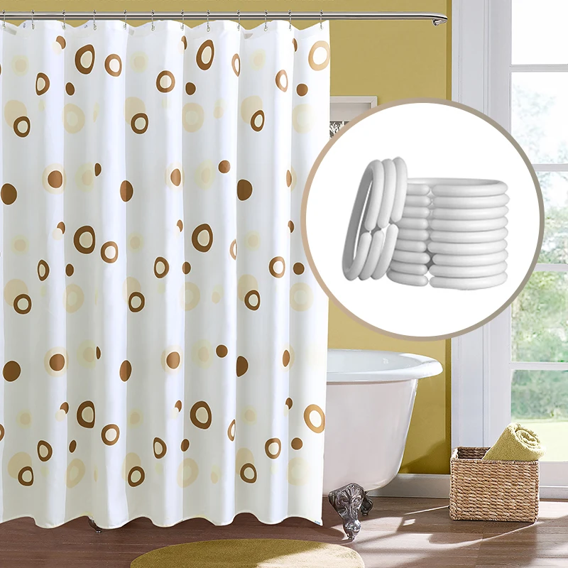 180/200cm Polyester Waterproof Shower Curtain Bus Beach Scenic XMAS Peel Panel F 180/200cm Polyester Waterproof Shower Curtain Bus Beach Scenic XMAS Peel Panel F