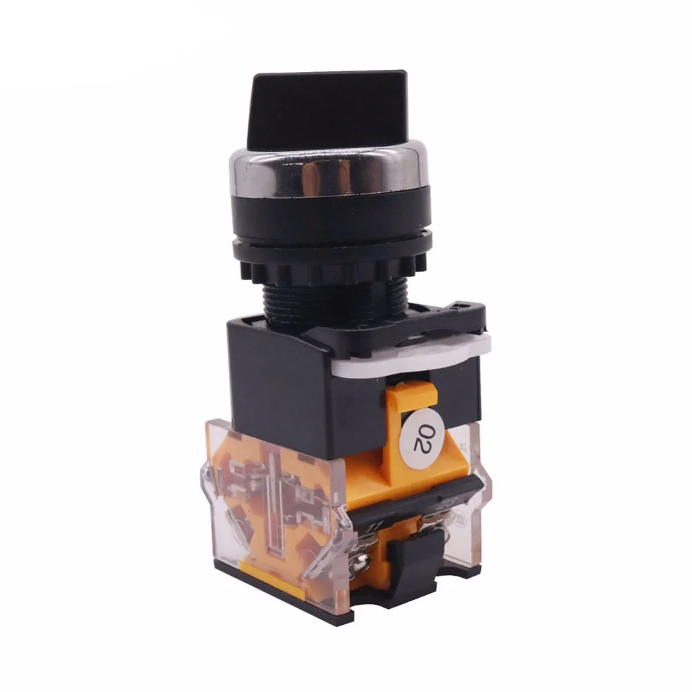 

1pcs La38-11x2 Two-position Rotary Switch Normally Open Normally Closed Gear Position Switch