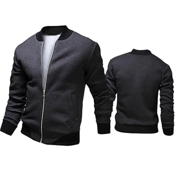 

Men's Autumn Casual Jacket Long Sleeve Zipper Pockets Outwear Coat