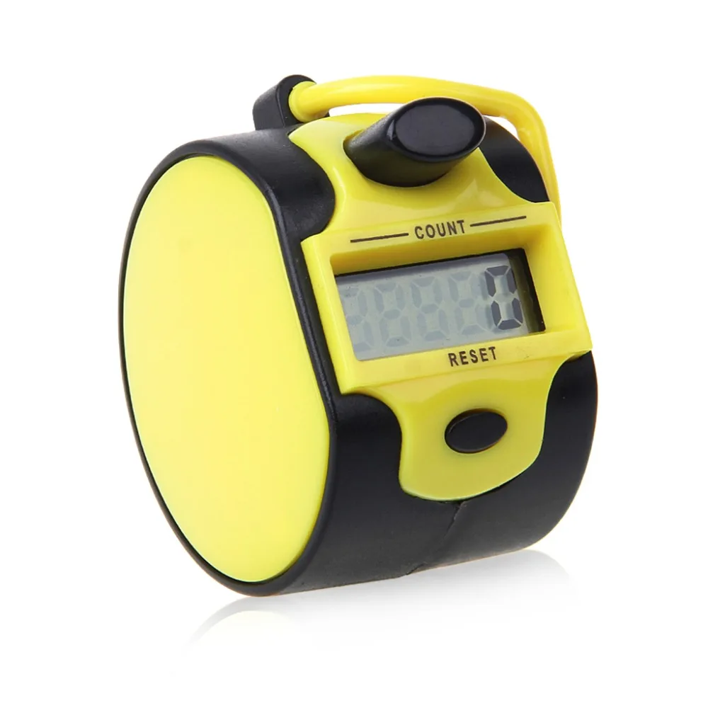 

Digital Hand Held Tally Clicker Counter 4 Digit Number Clicker Golf Chrome