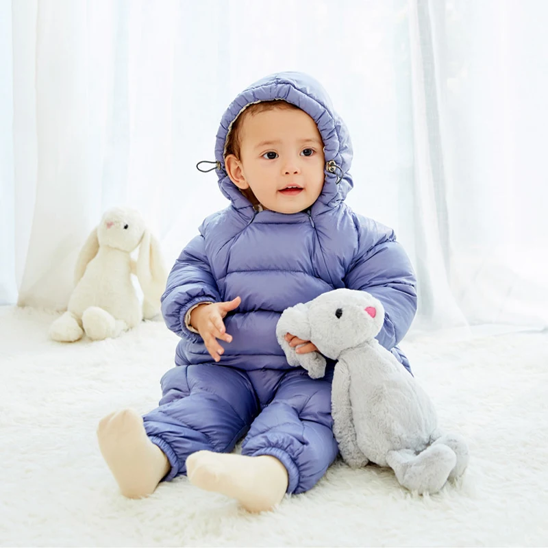 Winter Overalls Coat Warm Snowsuit 0-3 Y Infant Clothes Baby Girl Boy Coat Hooded Kid Outerwear Baby Winter Coat VC2018120701