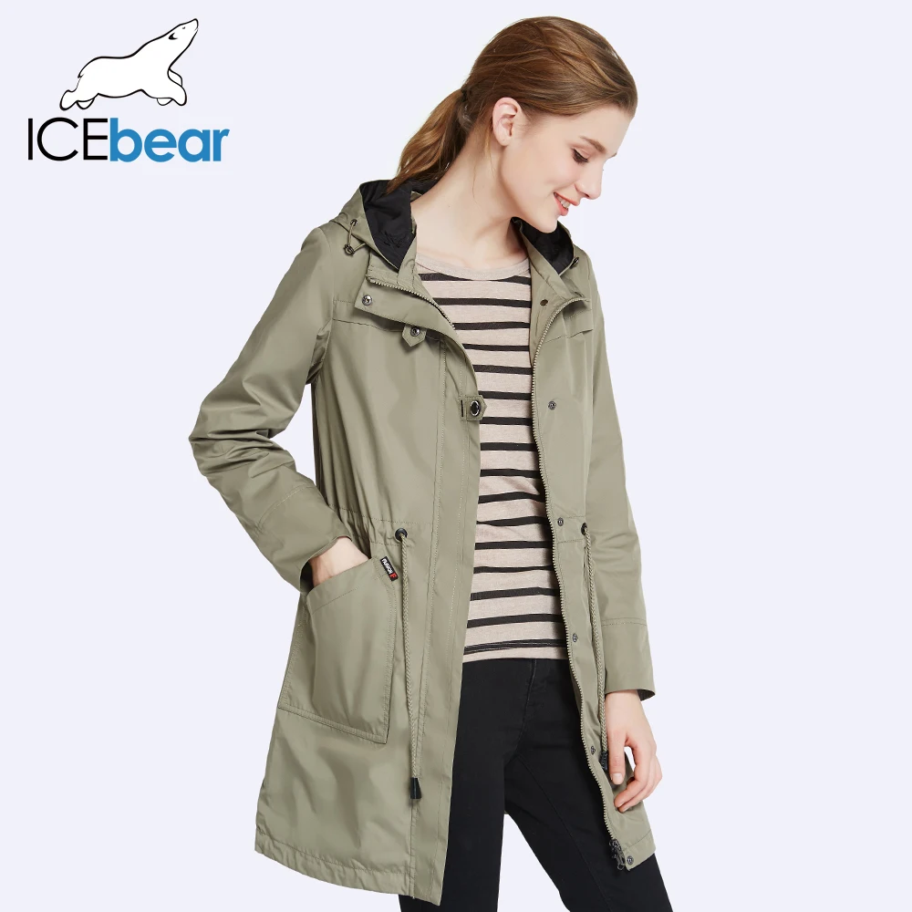 【Горящие предложения】 ICEbear 2019 Женская куртка парка Биопух Теплый утолщенный
