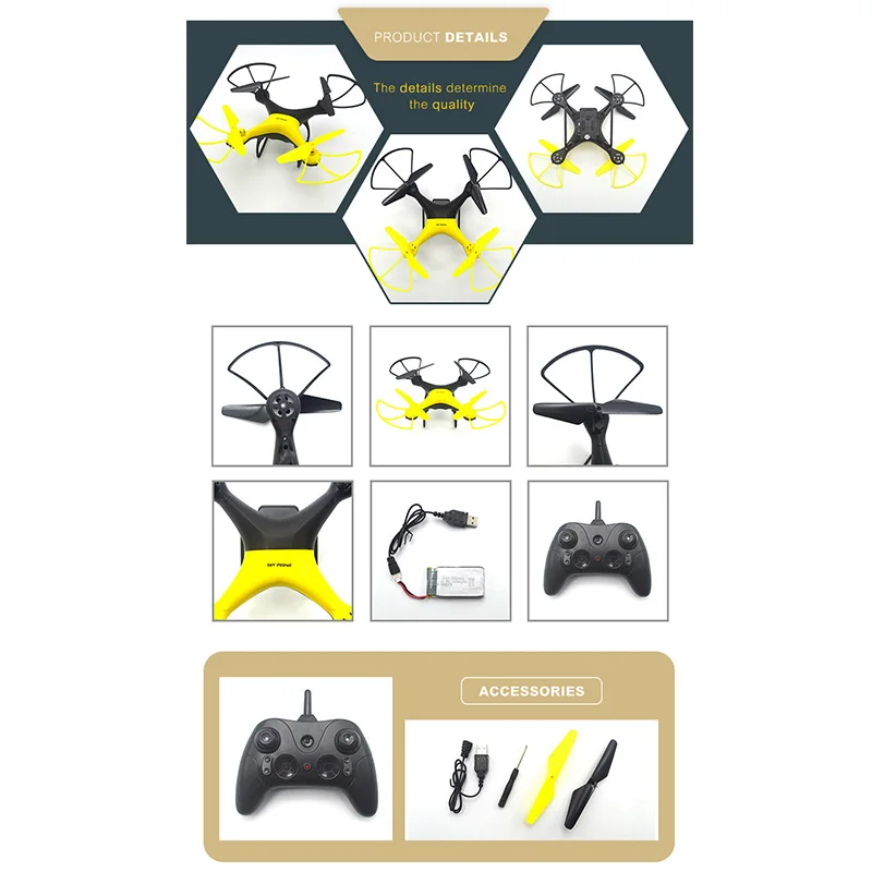 Quadcopter Powerful One Key Take Off Rc Drone Intelligent 20Min Speed Adjustable High Performance Uav