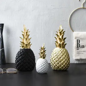 

Original Nordic Modern INS Pineapple Creative Decor Living Room Wine Cabinet Window Desktop Home Decoration Furnishing Prop