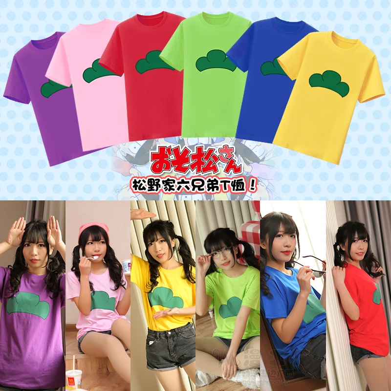 

Anime Osomatsu-san T Shirt Summer Women Men Cosplay Cotton Tee Shirt Tops Short sleeve Jyushimatsu Ichimatsu Karamatsu Todomatsu