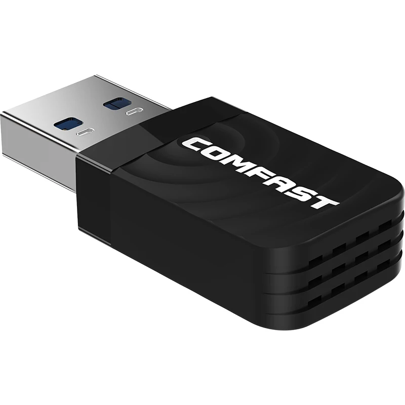 Comfast CF-812AC usb wifi адаптер 2,4 ГГц/5 ГГц 1300 Мбит/с USB беспроводной адаптер двухдиапазонный WiFi приемник AC Wi-Fi ключ сетевая карта