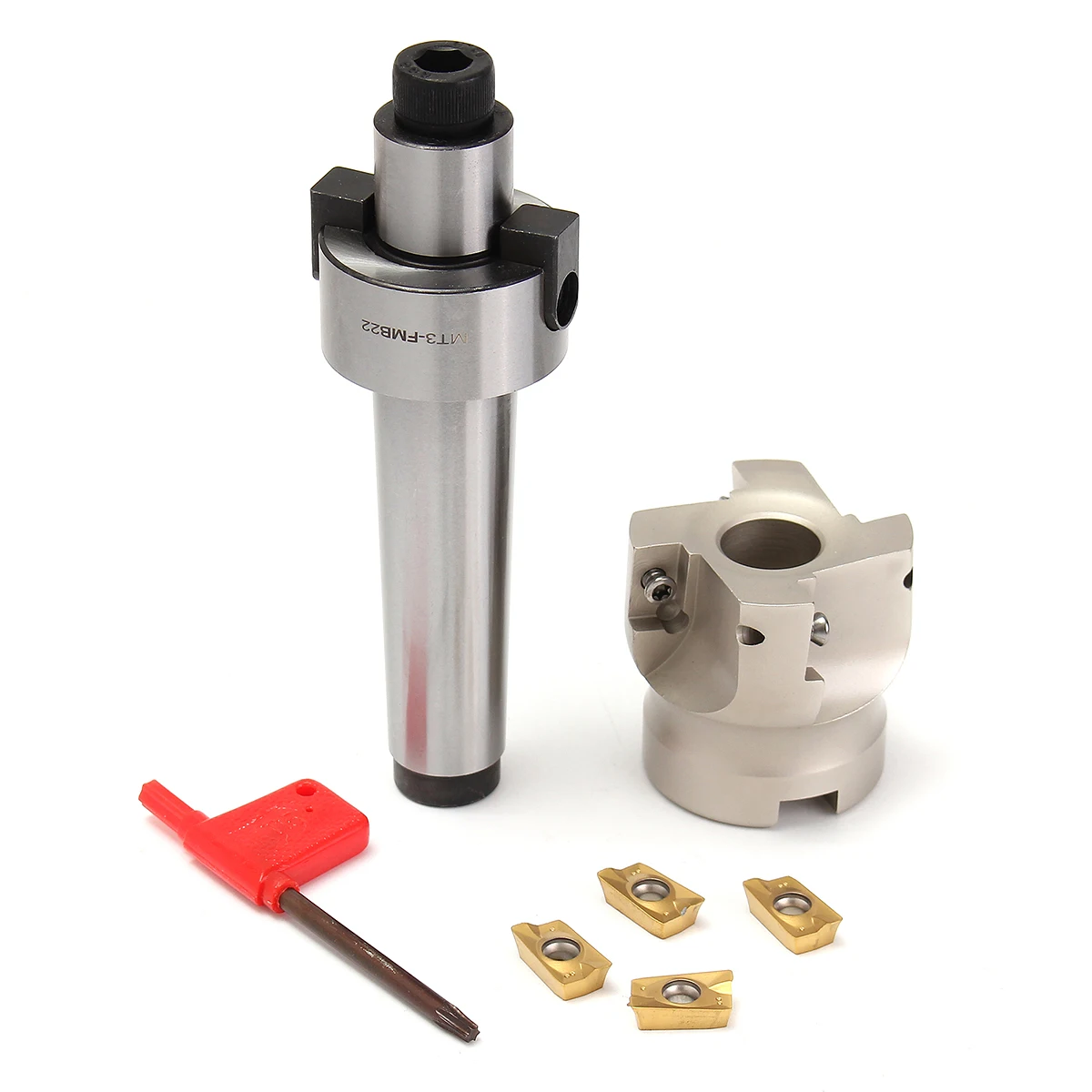 NEW MT3 FMB22 M12 Tool Holder Shank 50mm with Drawbar Face Endmill CNC