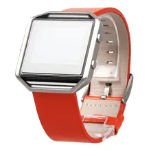 Fitbit Blaze Bands Leather Orange Torotop Genuine Leather Bracelet Strap Replacement Band For Fitbit Blaze Smart Fitness Watch