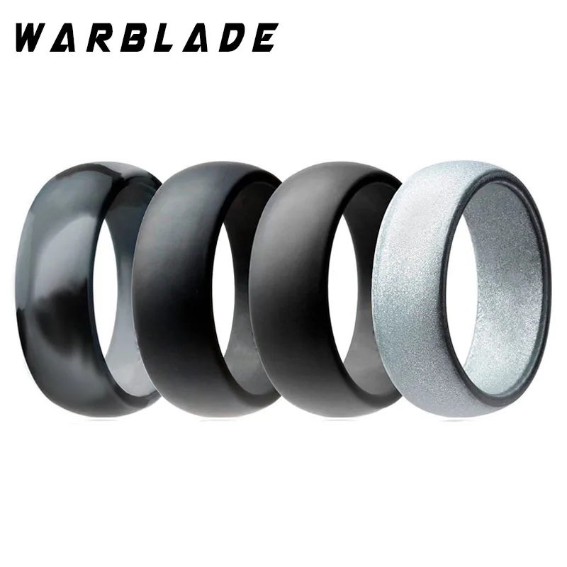 WarBLade 8 мм пищевой класс FDA Силиконовое кольцо для пальцев гипоаллергенные Crossfit