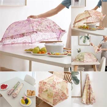 

Food Umbrella Cover Fly Mosquito-Mesh Screen Net for Picnic Kitchen Cookouts Hot New Kitchen Food Cover Anti-mosquito Dustproof