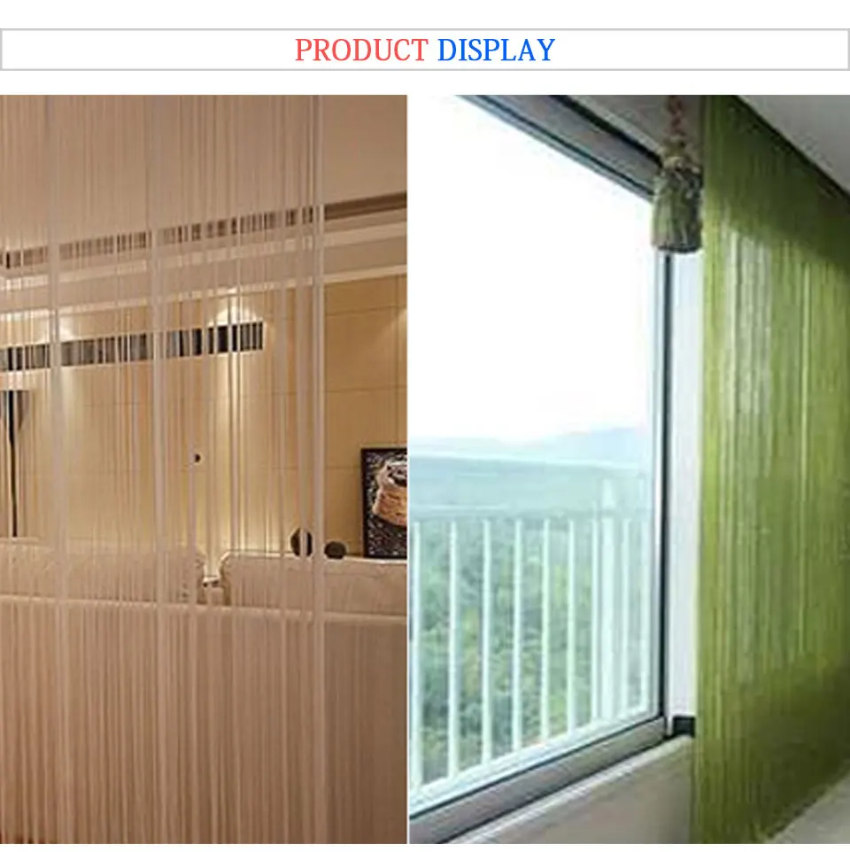 Shiny Flash Line Tassel String Door Translucidus Divider Sheer Curtains Tassel For Living Room Bedroom Girls Kitchen Valance (13)
