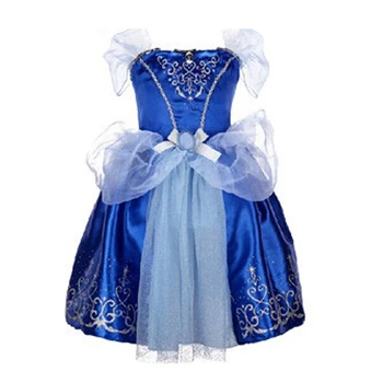 

Rorychen Brand 2018 Summer Cute Children Girls Dresses Elegant Elsa Anna Princess Girls Dresses Party Wedding Cosplay Costumes