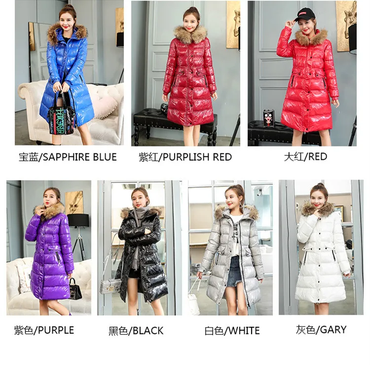 Winter Woman Coats 2019 Fashion Thickening Down Cotton Clothing Big Fur Collar Winter Jacket Women Ms Cotton Jacket M-2XL (7)