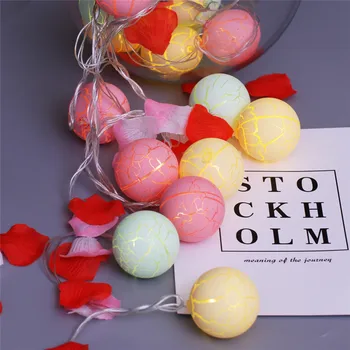 Battery Operated Fairy Slingers Crack Ballen 5M 20 LED voor Slaapkamer Tuin Kerst Wedding Party Holiday Decoratie Battery Operated Fairy Slingers Crack Ballen 5M 20 LED voor Slaapkamer Tuin Kerst Wedding Party Holiday Decoratie