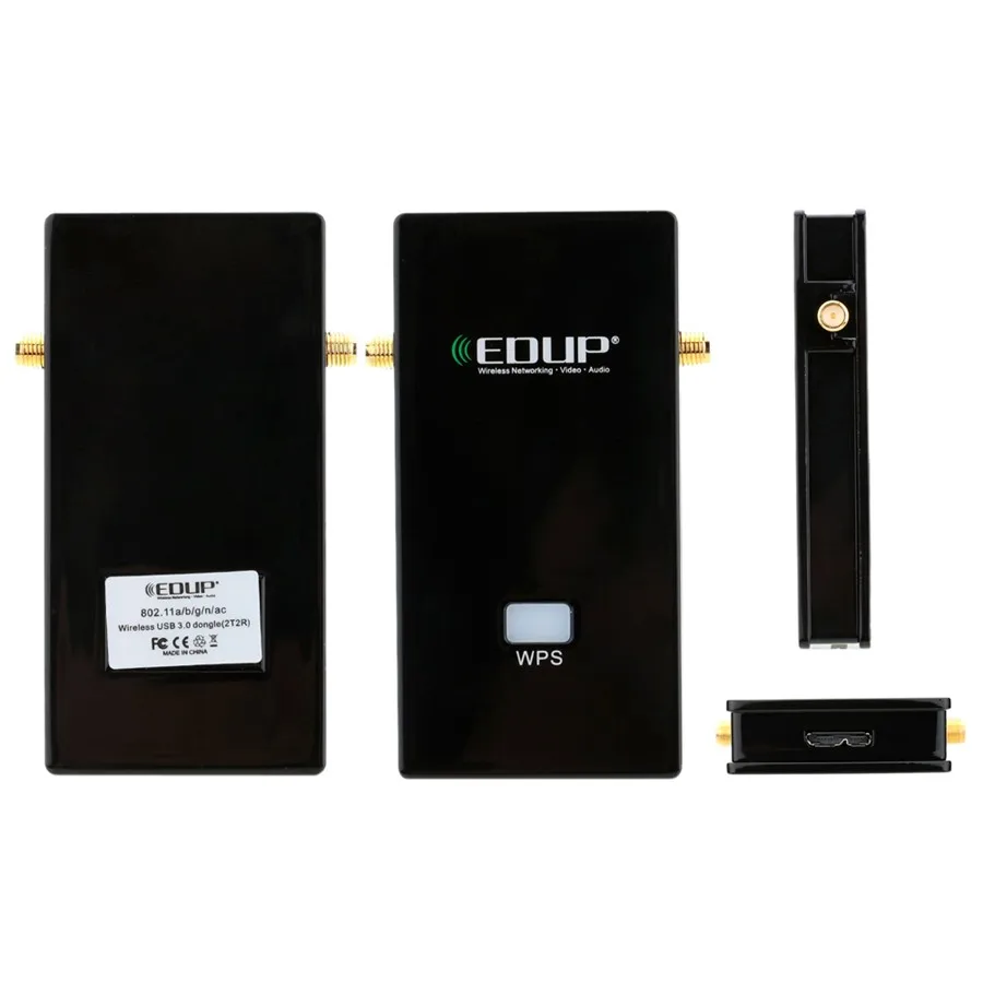 EDUP EP-AC1605 двухдиапазонный 1200 Мбит/с 2,4 ГГц/5,8 ГГц Wi-Fi ключ USB 3,0 WiFi адаптер