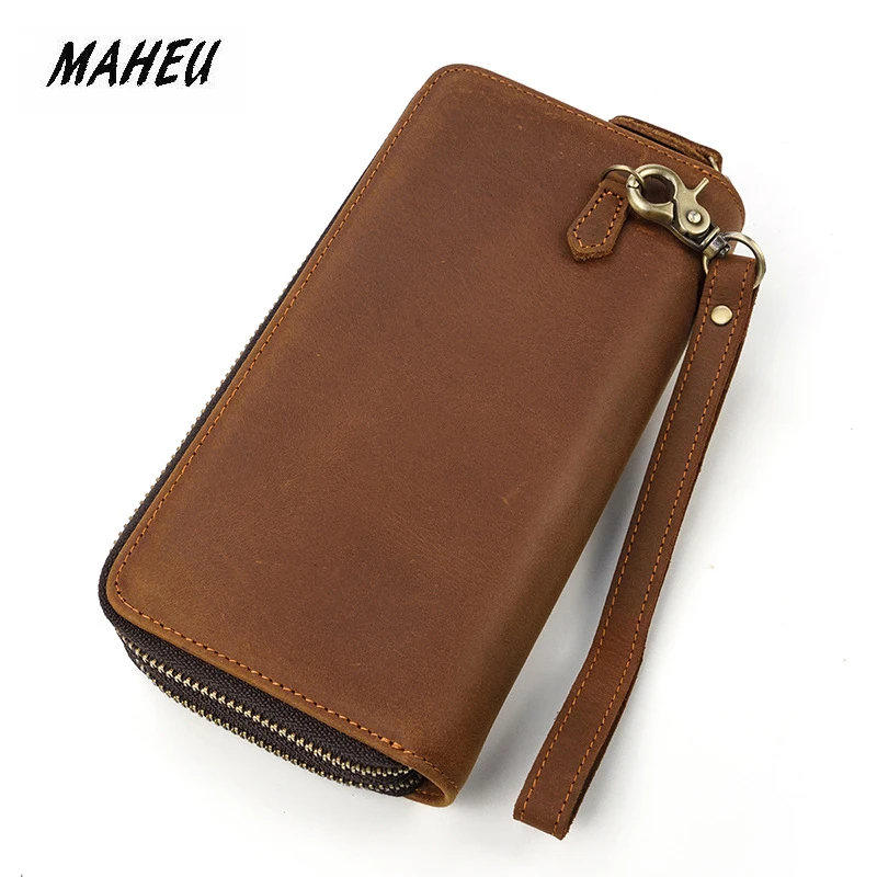 MAHEU 2019 Новинка модный телефон кредитная карта фото держатель двойная молния
