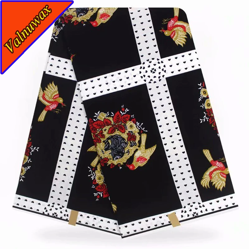 

2019 high quality fashion african ankara wax prints cotton real dutch wax guaranteed wax hollandais 6yards for party clothing