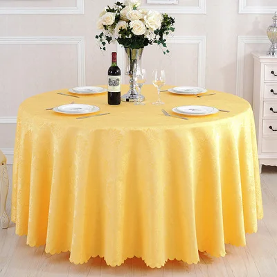 Новое поступление, европейский стиль, бежевая Завитая трава, скатерть круглая для отеля, банкета, на стол для домашнего ужина, украшение для свадебной вечеринки - Цвет: yellow floral