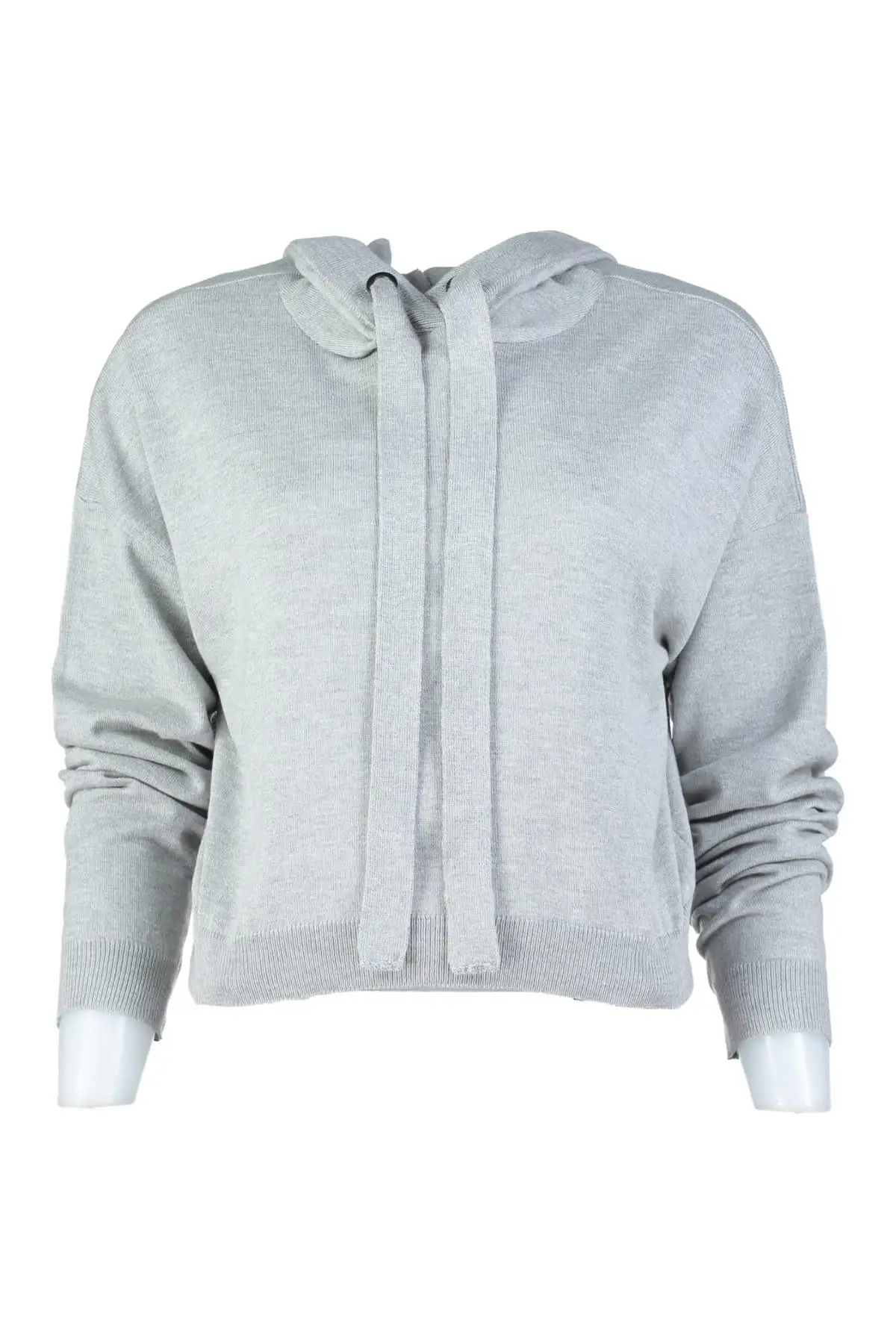 

Trendyol WOMEN-Gray Hooded Sweater Sweater TWOAW20ZA0008
