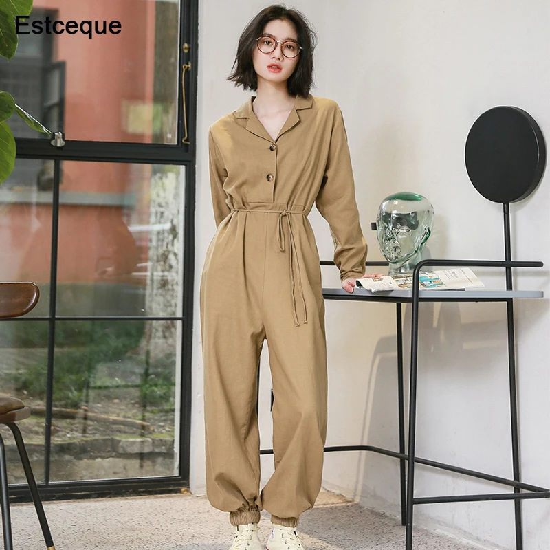 

New Fashion Brief Women Overalls Loose Pants Casual Female Jumpsuits Trouser