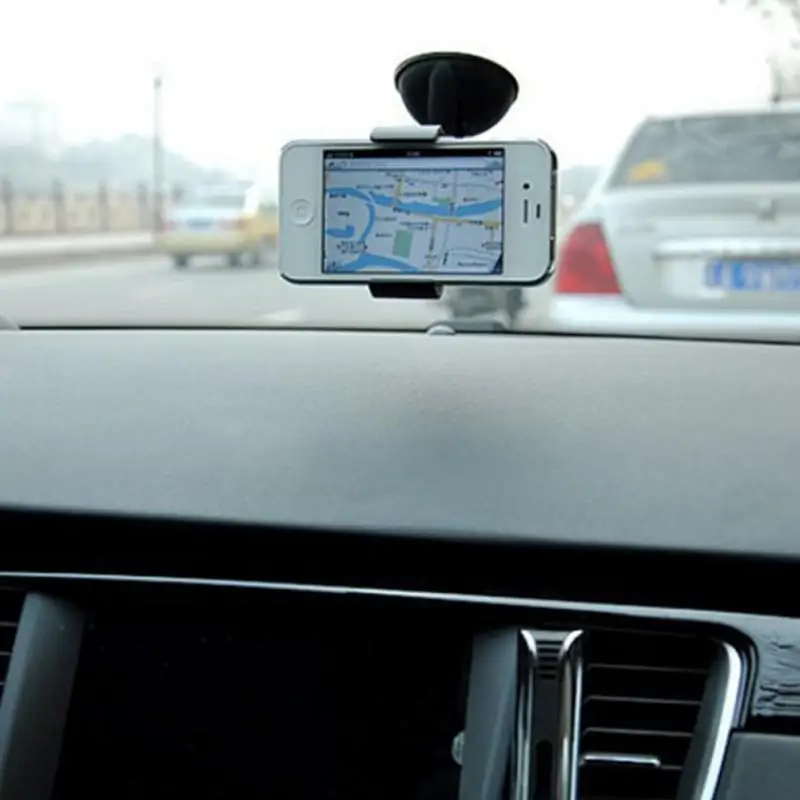 Мини пластиковый мобильный телефон с силиконовым держателем GPS|Подставки и