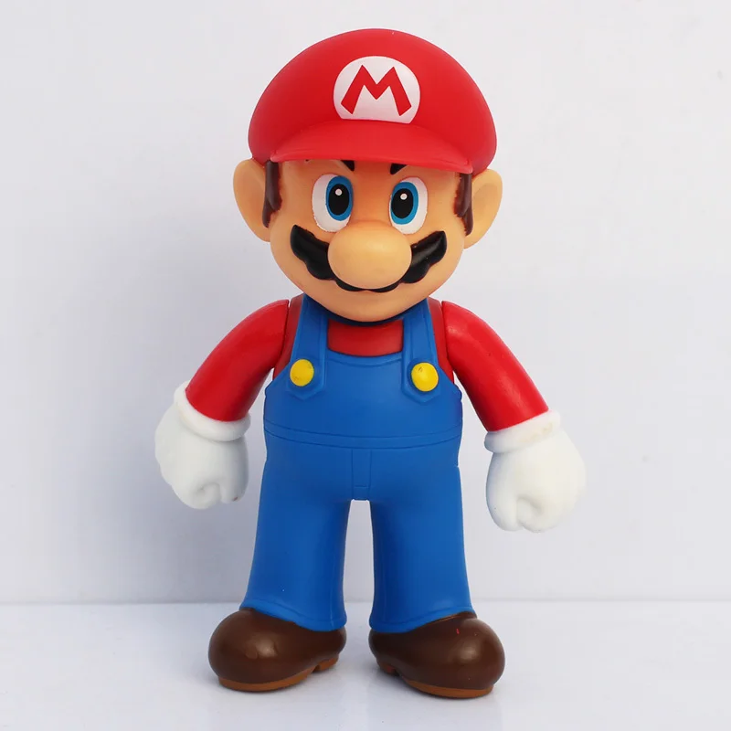 Super Mario Bros Luigi Mario Yoshi PVC Action Figures Toys Collectible Model Toy 11-12cm Gift For Children