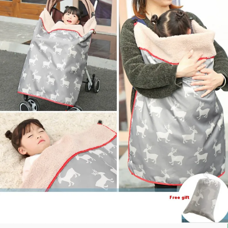 Winter Rainproof Windproof stroller Blanket Unisex Child Baby Kids Carrier Cloak windproof baby carrier Cover cloak | Мать и ребенок