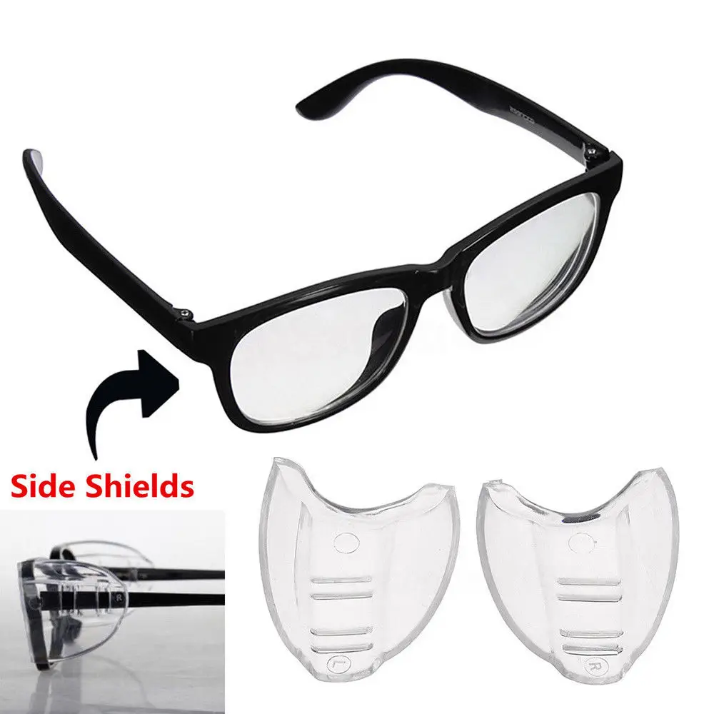 2Pcs PVC Safety Optical Aye Mate Universal Sideshield Side Shields