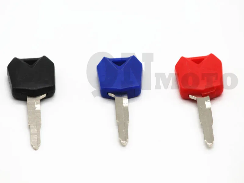 

1 pcs Motorcycle Keys Blank For Kawasaki ER6N ER6F ER6R KLE650 VERSALS 2006-2009 07 08 Red & Black & Blue