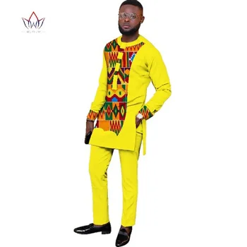 

6XL African men Cotton costume suit new version long sleeve breathable retro national style spring autumn clothing loose costume