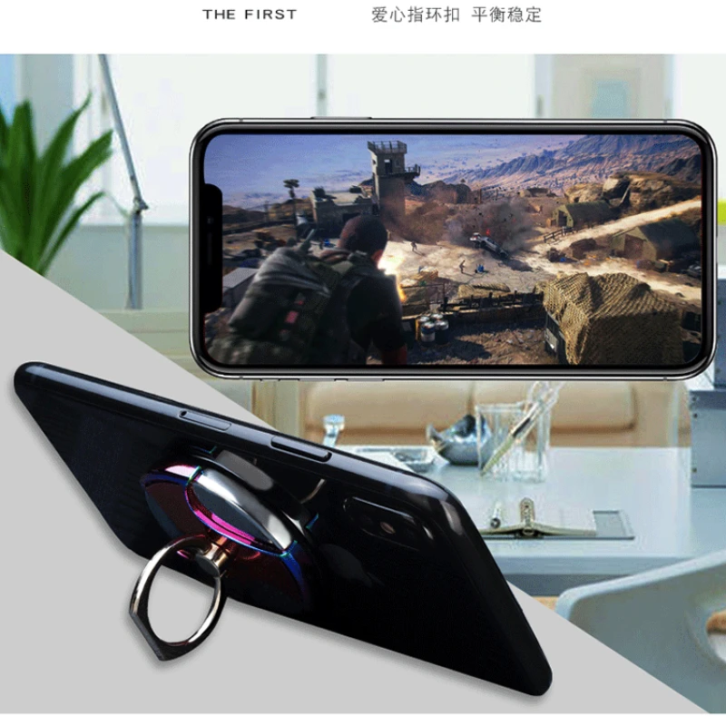 Электрическая сигарета катушка кольцо зажигалки USB Перезаряжаемый беспламенный металлический телефон кольцо подставка держатель палец ручка вращение на 360 градусов