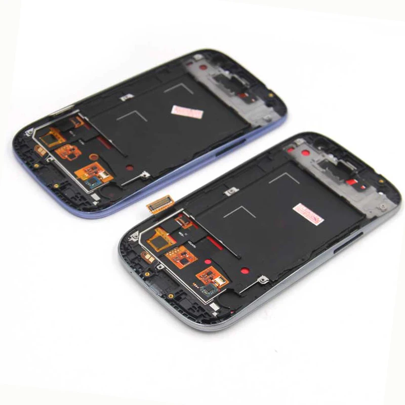 Blue-LCD-Display-Touch-Screen-with-Digitizer-Full-Assembly-Repair-Parts-with-Frame-For-Samsung-Galaxy