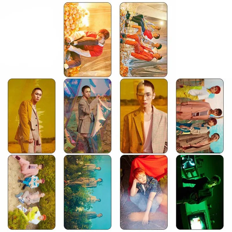 

10Pcs/Set New Arrival Kpop SHINEE The Story of Light Fashion Photo Card Sticker Taemin Onew HD Sticky Photocards Poster