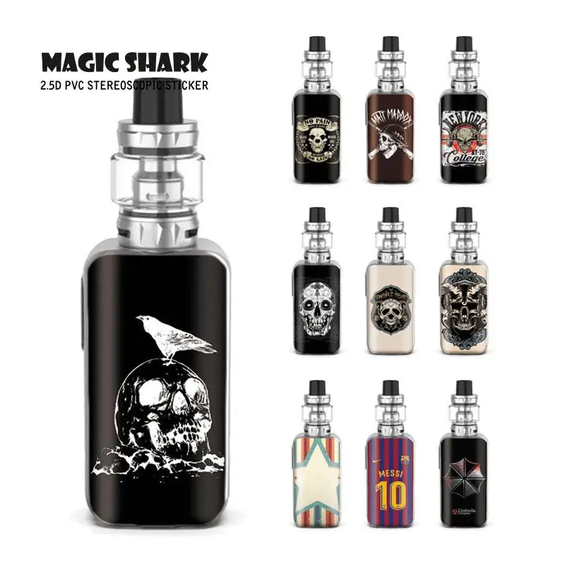 

Magic Shark New Messi Umbrella Skull Star Shockproof PVC Ultra Thin Case Sticker Skin Back Film for Vaporesso Luxe S