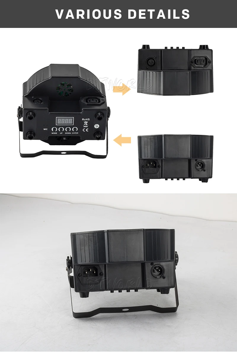 Djworld светодиодный Par 7x12 Вт/7x18 Вт/54x3 Вт/12x3 Вт RGBW/12x3 Вт Ультрафиолетовый цветной Par DMX512 для дискотеки DJ вечерние светильник KTV