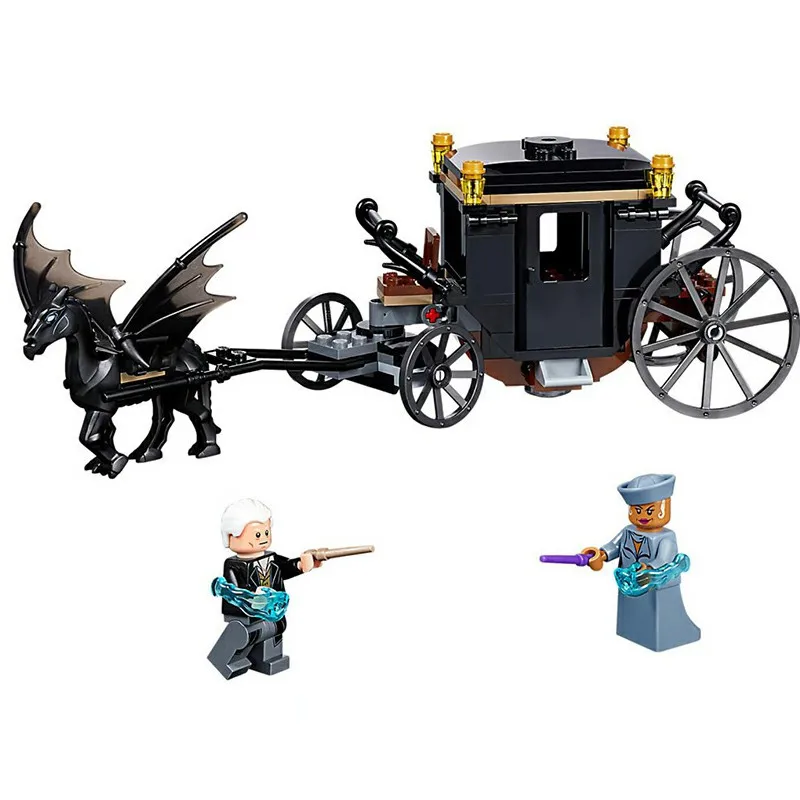 

16053 Harry Potter Compatible Harri Potter 75951 Grindelwald`s Escape Set Building Blocks House Model Kids Toys Gifts