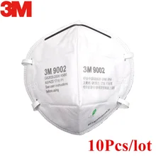 10 шт. 3 м 9002 KN90 респираторные маски против пыли PM2.5 промышленная конструкция пыльца дымка газ семья и про сайт защиты