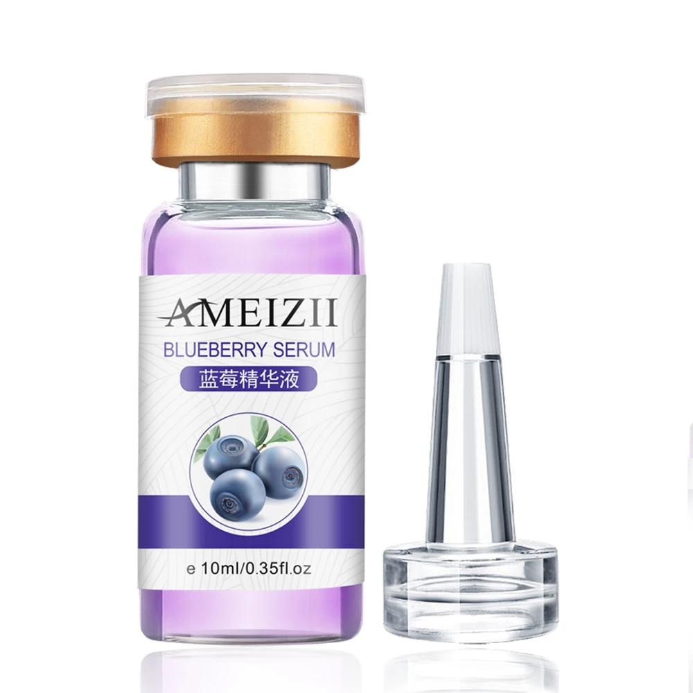AMEIZII, экстракт улитки, гиалуроновая кислота, сыворотка, увлажняющая, отбеливающая, подтягивающая эссенция, Антивозрастная, уход за кожей лица, ремонт, 1 шт - Вес нетто: blueberry