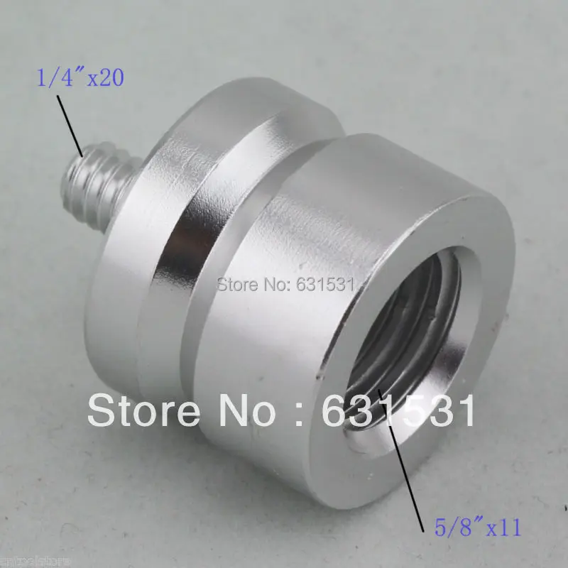 Adapter 1 4"x20 Male Thread to 5 8x11 Female Thread