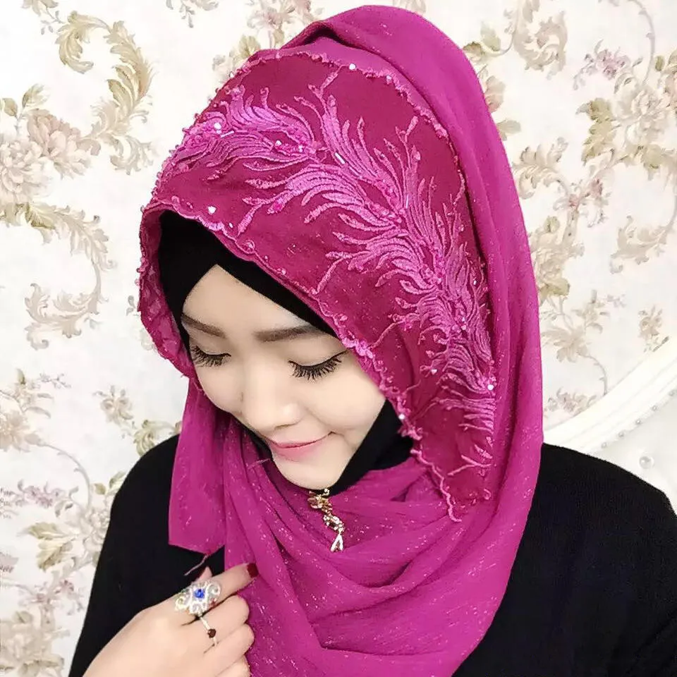 

Muslim wedding women instant hijab scarf and wrap