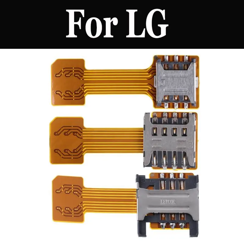 Гибридный двойной адаптер для двух SIM-карт Micro SD SIM LG V20 V30 V30S ThinQ V34 X cam Power 2 venture |