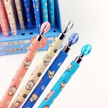 Kawaii Cartoon Cat Mechanical Pencil Cute Crystal Plastic Automatic Pencils For Kids School Supplies Free Shipping 3533