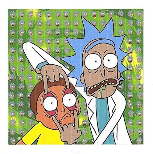 

Psychedelic Blotter Art Print Rick and Morty Shower Curtain Design Hot Design Custom Personality Cartoon Shower Curtain