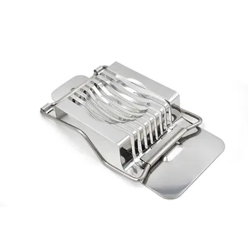 

1PC New Egg Slicer Cutter Stainless Steel Egg Slicer Multifunction Kitchen Egg Slicer Sectione Cutter Edges Ferramentas LB 051