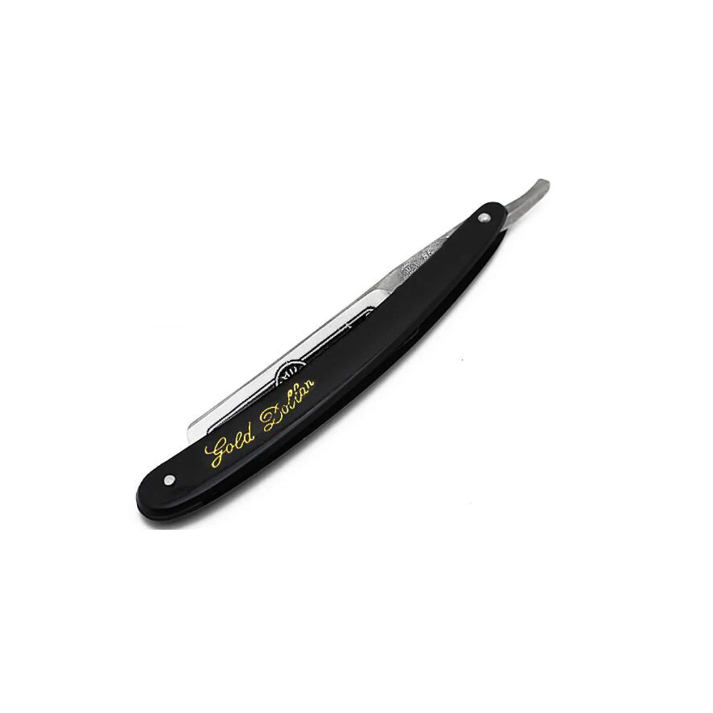 Парикмахерские инструменты для бритья Бритва для волос винтажный черный складной нож для бритья из нержавеющей стали для удаления волос прямой держатель для бритвы