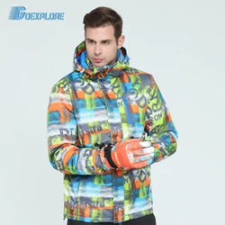Goexplore Ski Jacket Male 2022 Waterproof Windproof -30 Snowboard Snow Jacket Men Hiking Outdoor Winter Clothes Outerwear