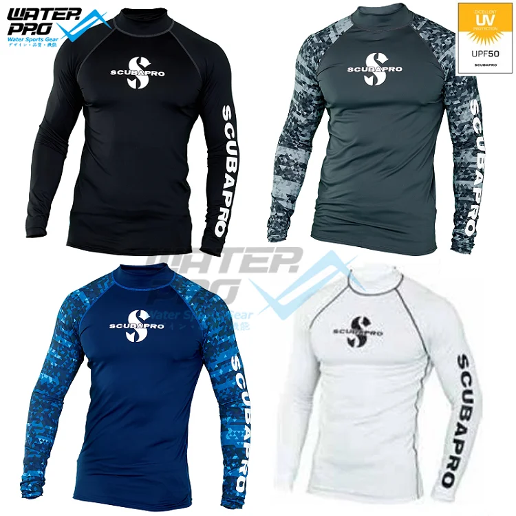 Scubapro RASH GUARD LONG SLEEVE UPF 50 MEN Snorkeling Diving Scuba