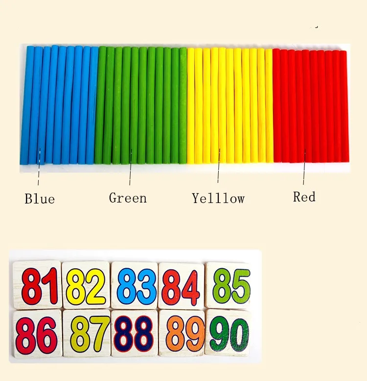 New Arrival Baby Toys Count Sticks Math Wooden Toys Digital Operation Box Educational Blocks Drawing Toy Child Birthday Gift