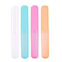 Один пакет походный футляр для зубной щетки цветной пластиковый маленький портативный легкий зубная щетка подставка для зубной пасты коробка(случайный цвет